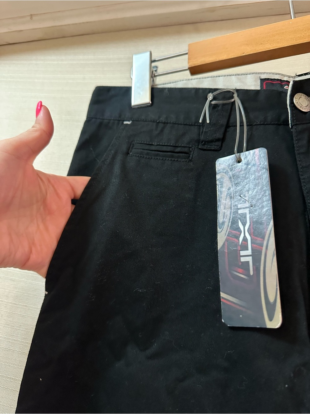 TXT Black Carpenter Work Pants Deadstock NWT 100% Cotton Straight Leg Size 30 - Picture 4 of 7